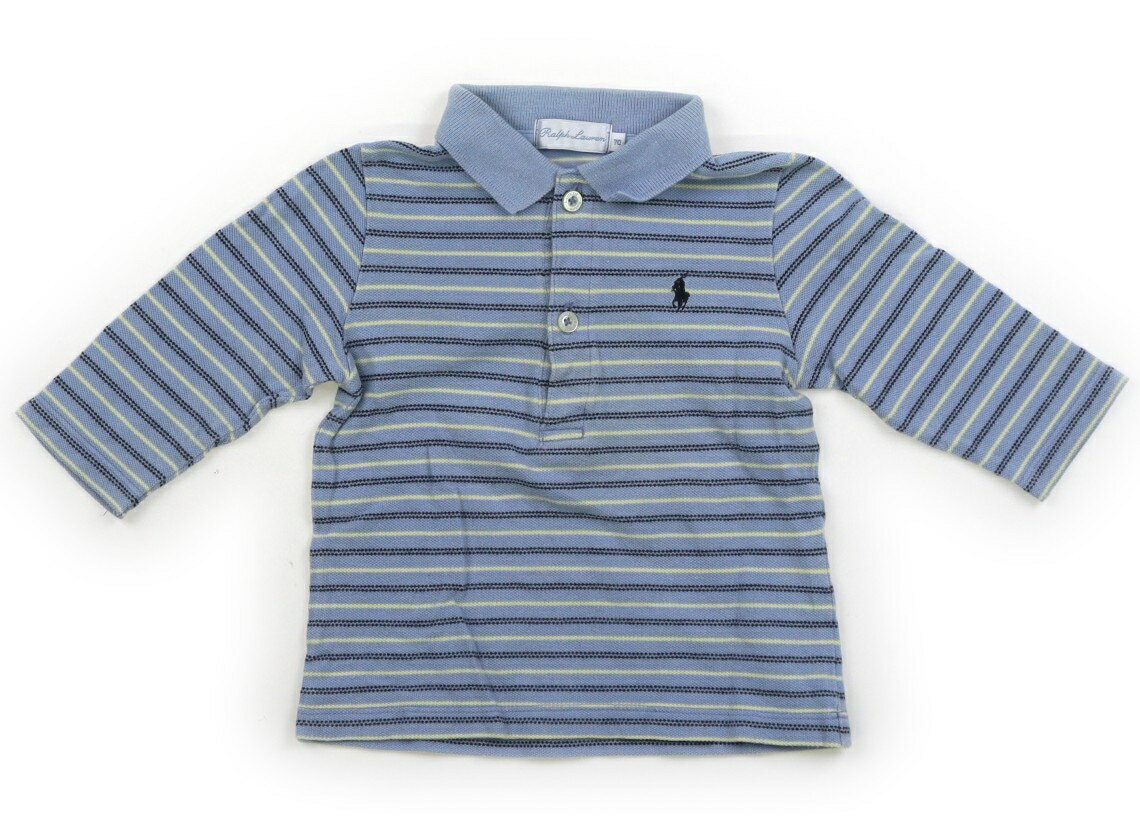 ラルフローレン Ralph Lauren ポロシャツ 70 男の子 ブルー、イエロー、ボーダー 子供服 ベビー服 キッズ アウトレット ユーズド 【中古】キッズ・ベビー・マタニティ