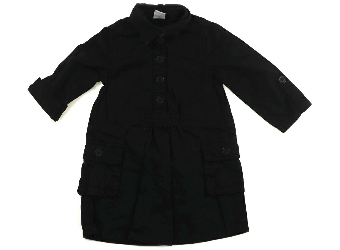 プチバトー PETIT BATEAU ワンピース 90 女の子 ブラック 子供服 ベビー服 キッズ アウトレット ユーズド 【中古】キッズ・ベビー・マタニティ(4.0)