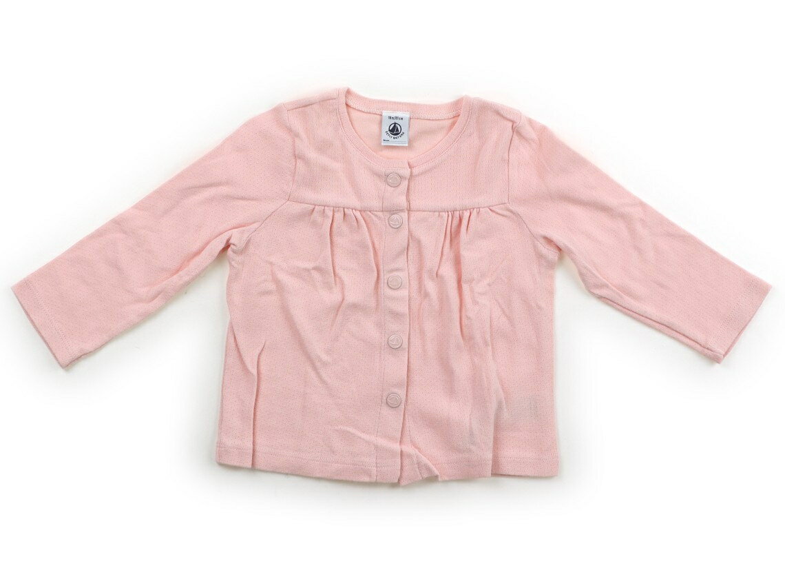 　ブランド 　PETIT BATEAU(プチバトー) 　カテゴリー 　カーディガン 　サイズ 　80サイズ 　色 　ピンク 　状態 　★★★ 　記名 　なし 　ジャンル 　Girl 実際のサイズ表記は18m/81cmです。ややヨレあり。まだまだお使い頂けます。 ＊【状態】【サイズ】に関しての詳しい説明はこちら