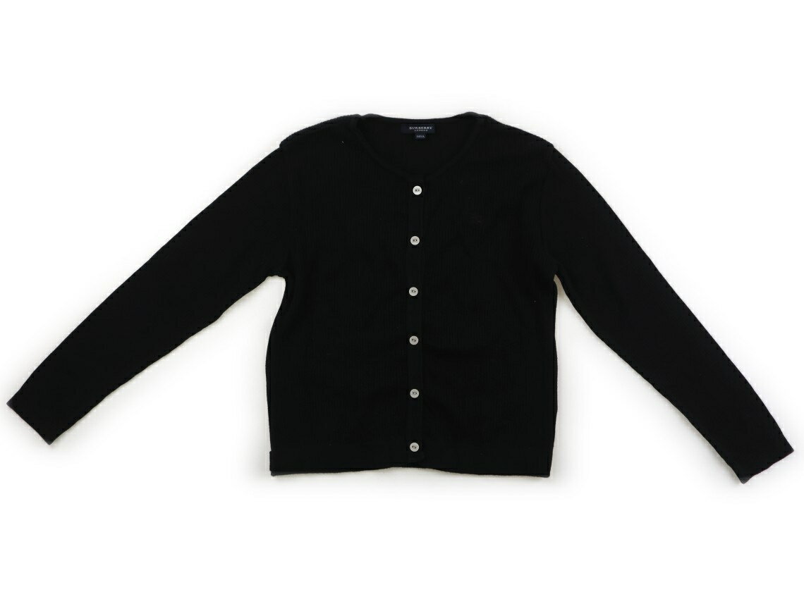バーバリー BURBERRY カーディガン 140 女の子 黒 子供服 ベビー服 キッズ アウトレット ユーズド 【中古】キッズ・ベビー・マタニティ