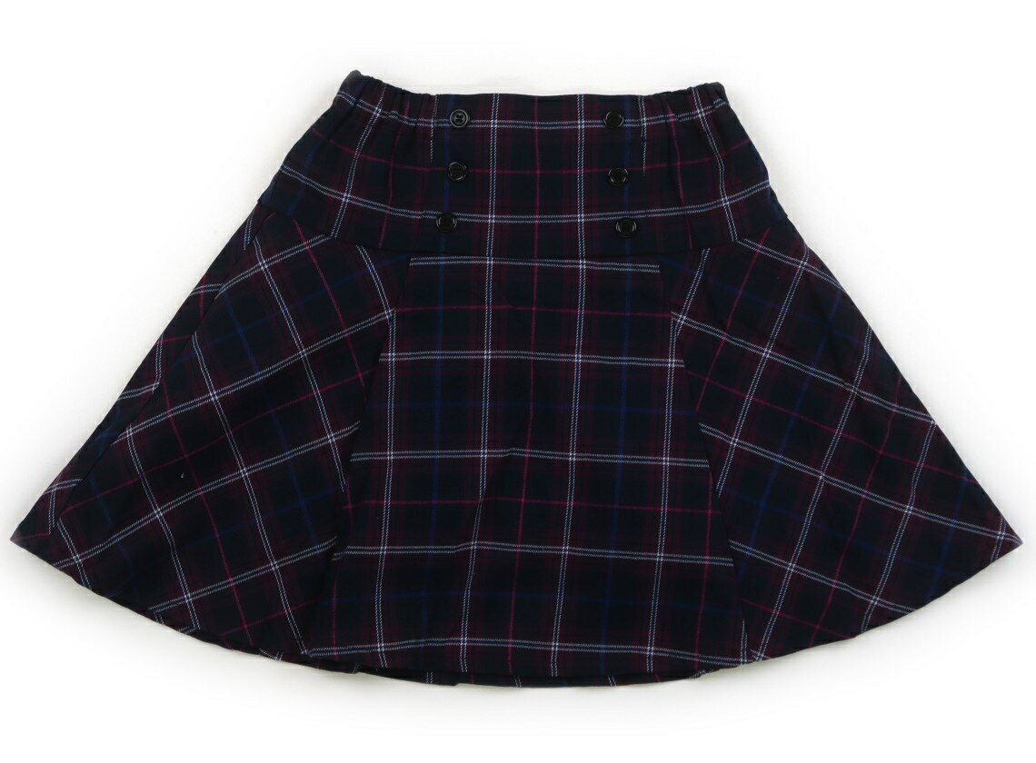 べべ BeBe スカート 120 女の子 ネイビー・パープル・チェック 子供服 ベビー服 キッズ アウトレット ユーズド 【中古】キッズ・ベビー・マタニティ