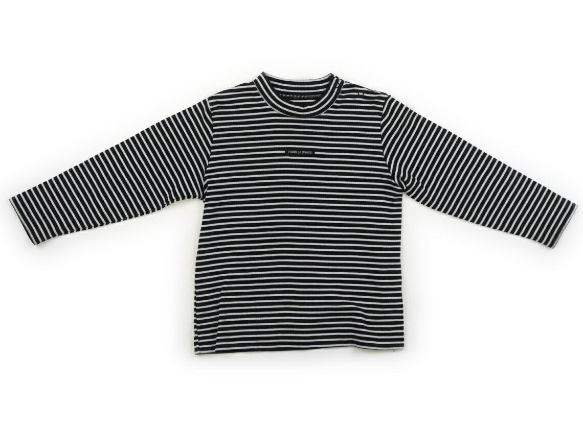 コムサデモード COMME CA DU MODE Tシャツ・カットソー 70 男の子 ブラック・ホワイト 子供服 ベビー服 キッズ アウトレット ユーズド 【中古】キッズ・ベビー・マタニティ
