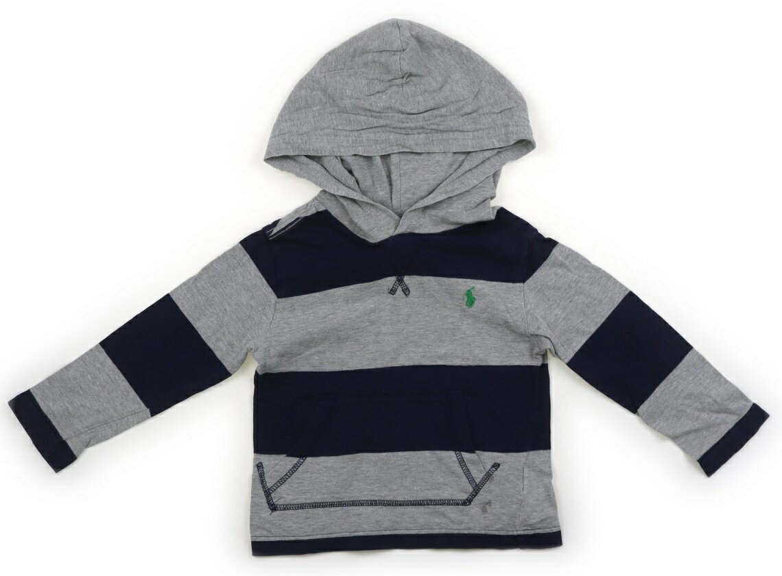 　ブランド 　POLO RALPH LAUREN(ポロラルフローレン) 　カテゴリー 　パーカー 　サイズ 　90サイズ 　色 　グレー・ネイビー 　状態 　★★（返品不可） 　記名 　なし 　ジャンル 　Boy 2Tサイズ表記。カットソー地で、色褪せ・ポケット付近に黒ずみとグレーのシミあり。 ＊【状態】【サイズ】に関しての詳しい説明はこちら