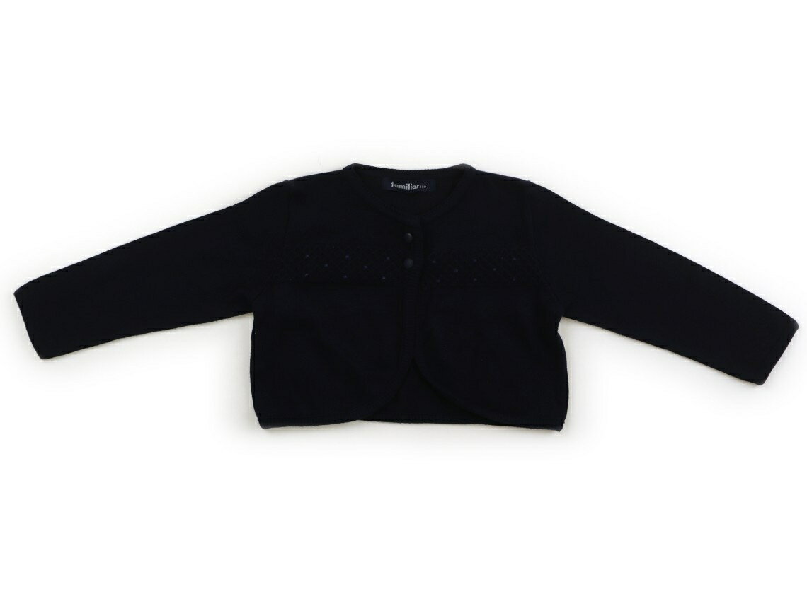 ファミリア familiar カーディガン 100 女の子 ネイビー 子供服 ベビー服 キッズ アウトレット ユーズド 【中古】キッズ・ベビー・マタニティ
