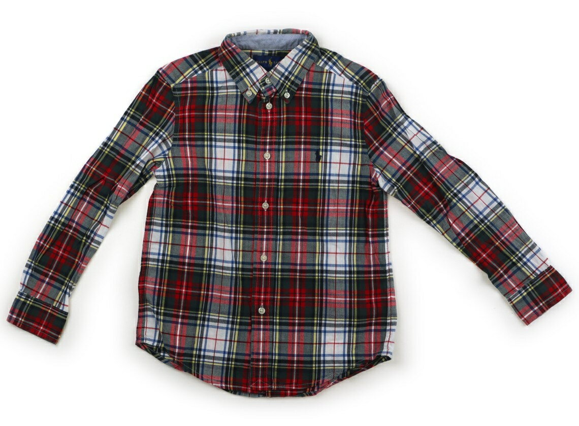 ラルフローレン Ralph Lauren シャツ・ブラウス 120 男の子 赤、緑、チェック 子供服 ベビー服 キッズ アウトレット ユーズド 【中古】キッズ・ベビー・マタニティ