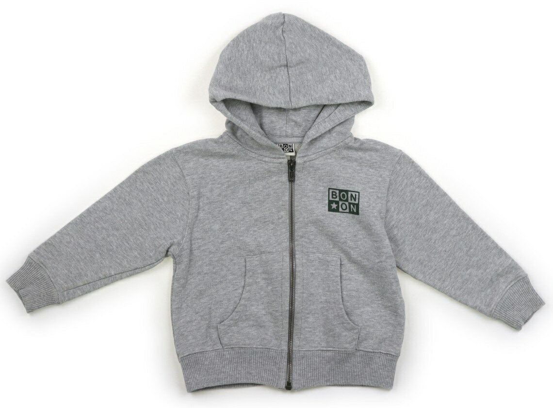 风衣 - ボントン BONTON パーカー 100 男の子 グレー、深緑 子供服 ベビー服 キッズ アウトレット ユーズド 【中古】キッズ・ベビー・マタニティ