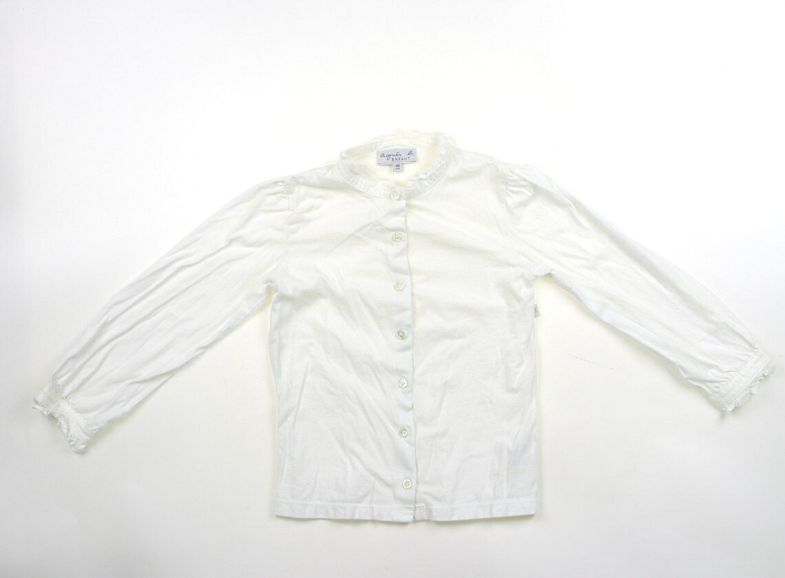アニエスベー agnes.b シャツ・ブラウス 130 女の子 ホワイト 子供服 ベビー服 キッズ アウトレット ユーズド 【中古】キッズ・ベビー・マタニティ