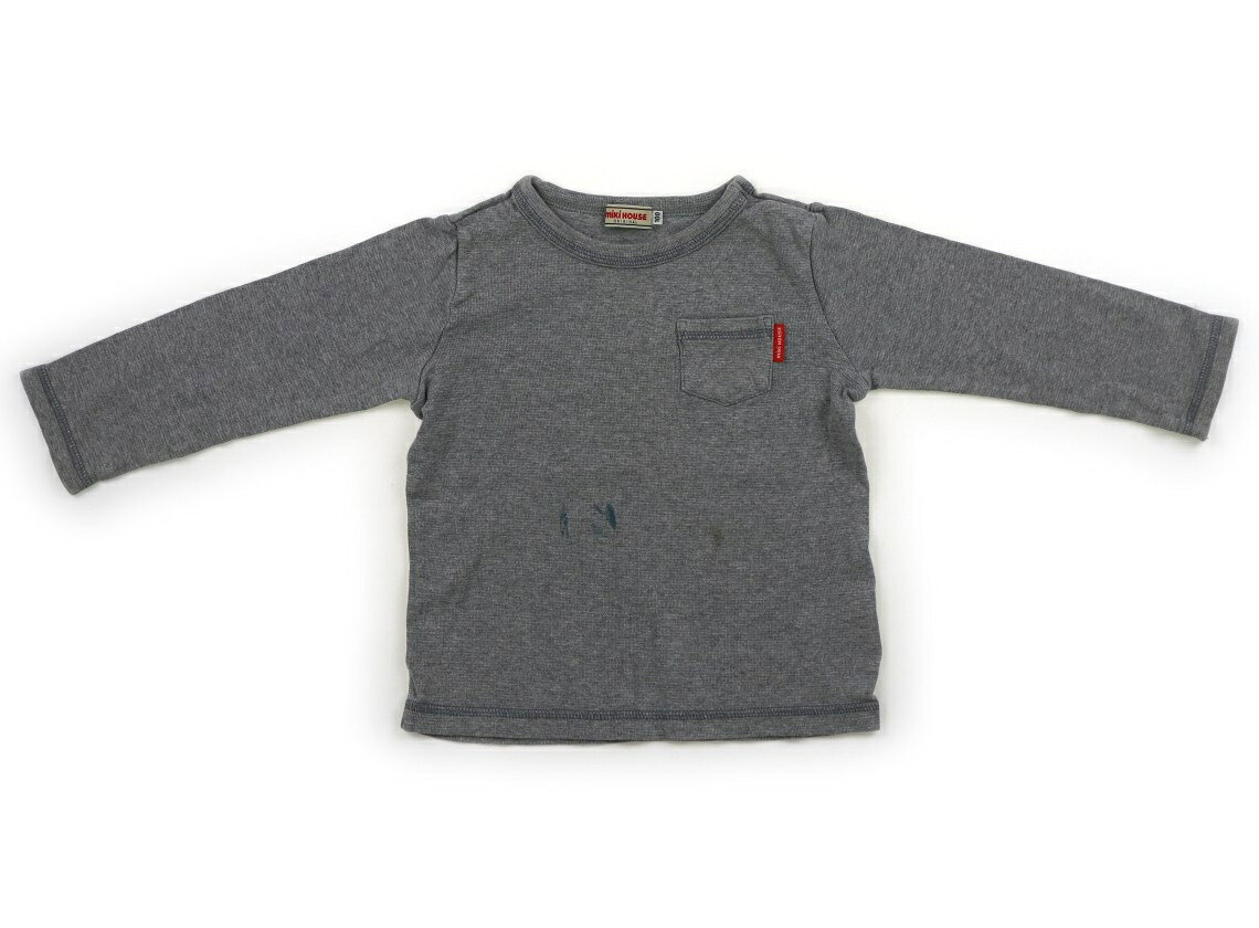 Rakuten - ミキハウス miki HOUSE Tシャツ・カットソー 100 男の子 グレー 子供服 ベビー服 キッズ アウトレット ユーズド 【中古】キッズ・ベビー・マタニティ