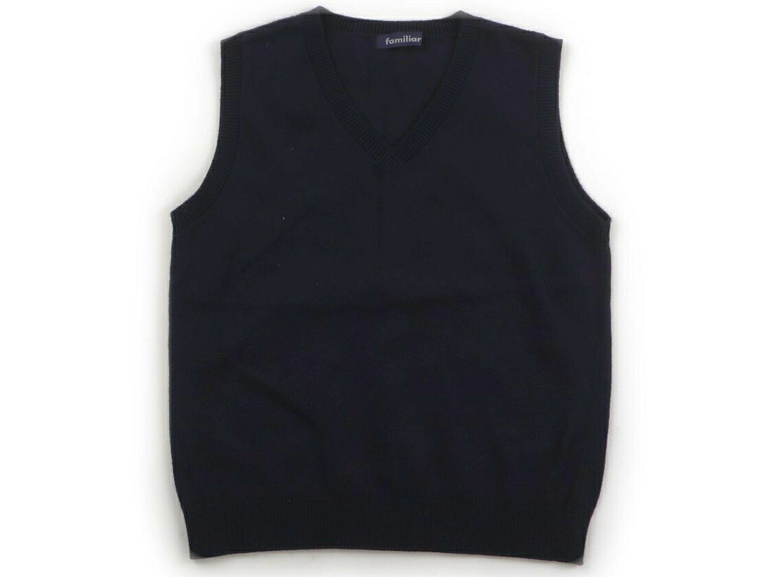 ファミリア familiar ベスト 130 男の子 紺 子供服 ベビー服 キッズ アウトレット ユーズド 【中古】キッズ・ベビー・マタニティ