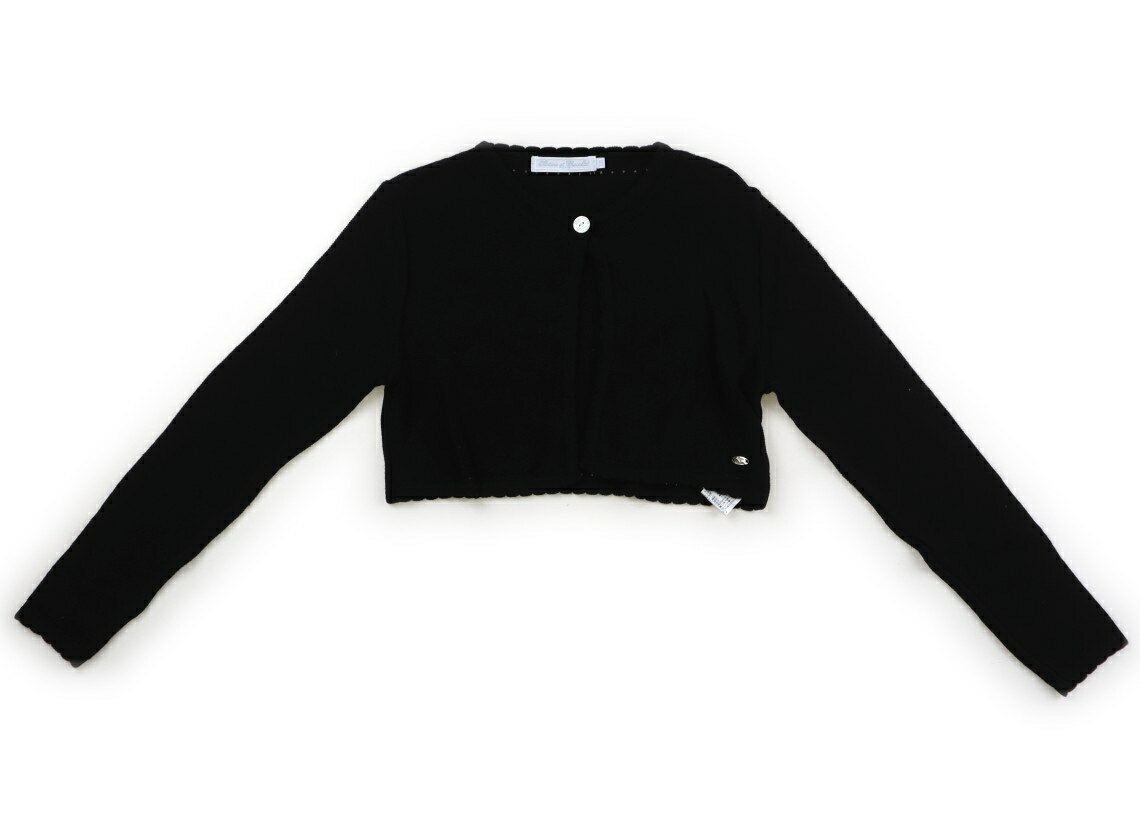 Cardigans - タルティーヌエショコラ Tartine et Chocolat カーディガン 130 女の子 黒 子供服 ベビー服 キッズ アウトレット ユーズド 【中古】キッズ・ベビー・マタニティ