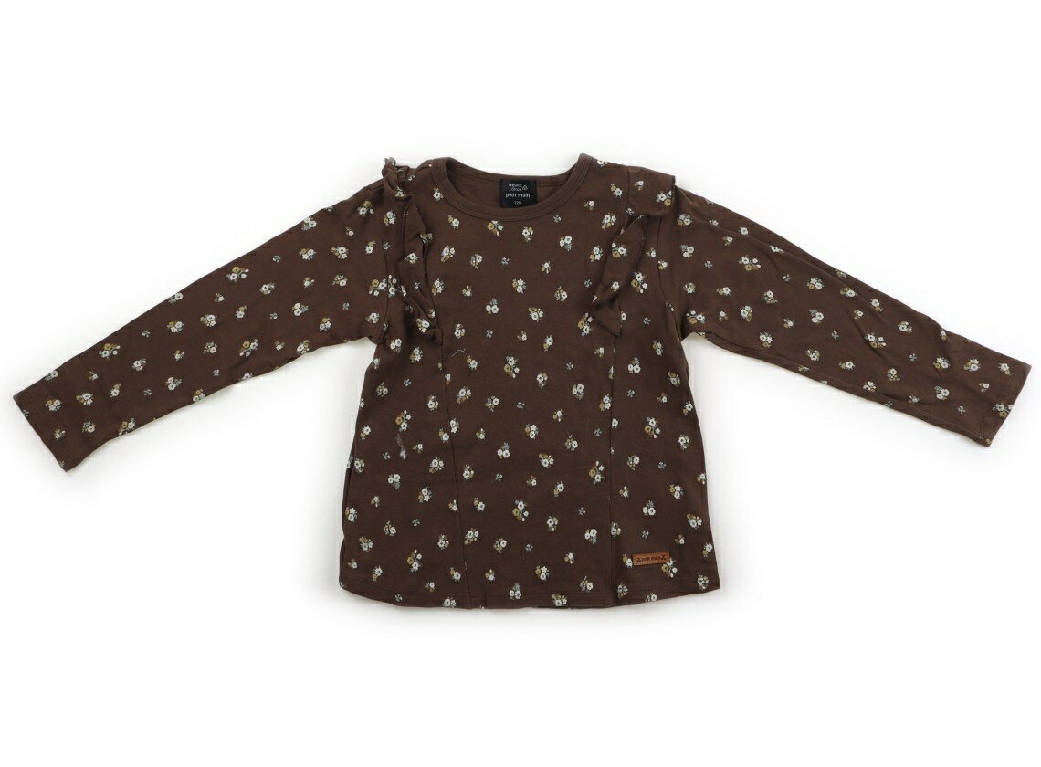 　ブランド 　petit main(プティマイン) 　カテゴリー 　Tシャツ・カットソー 　サイズ 　120サイズ 　色 　ブラウン、花柄、フリル 　状態 　★★（返品不可） 　記名 　なし 　ジャンル 　Girl 全体に色あせ・毛羽立ちに伴う白っぽさあり。使用感あります。 ＊【状態】【サイズ】に関しての詳しい説明はこちら