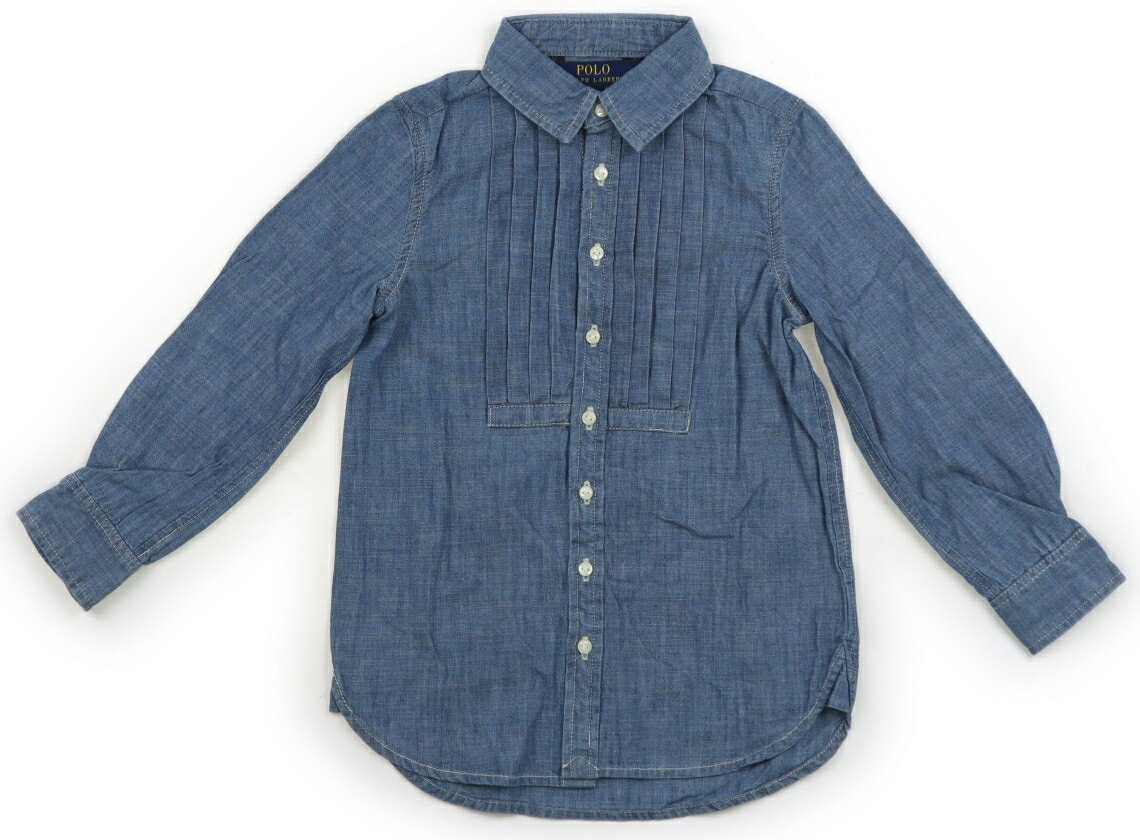 ポロラルフローレン POLO RALPH LAUREN シャツ・ブラウス 110 女の子 ライトブルー 子供服 ベビー服 キッズ アウトレット ユーズド 【中古】キッズ・ベビー・マタニティ