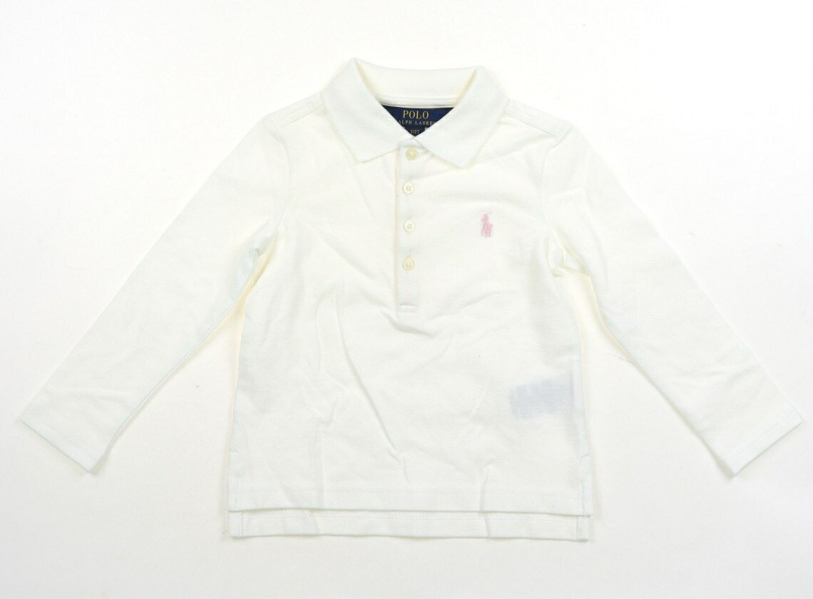 ポロラルフローレン POLO RALPH LAUREN ポロシャツ 90 女の子 ホワイト 子供服 ベビー服 キッズ アウトレット ユーズド 【中古】キッズ・ベビー・マタニティ