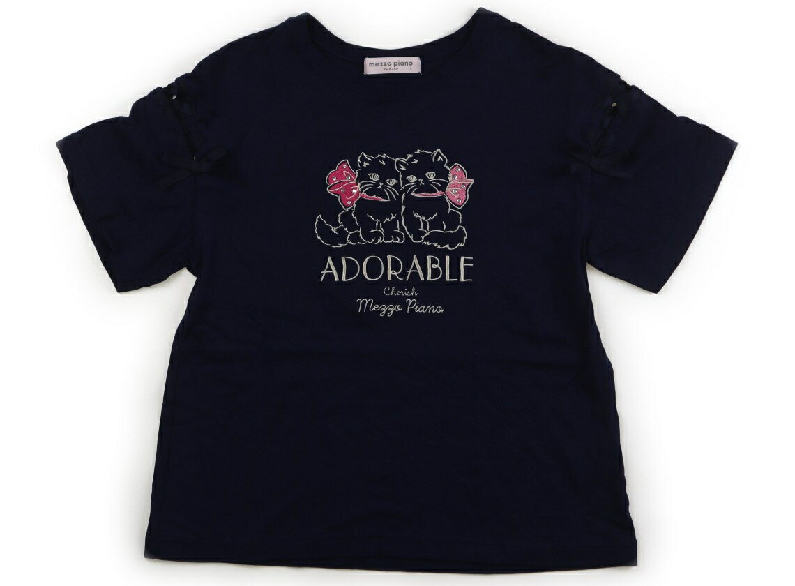 Rakuten - メゾピアノ mezzo piano Tシャツ・カットソー 160 女の子 紺 子供服 ベビー服 キッズ アウトレット ユーズド 【中古】キッズ・ベビー・マタニティ