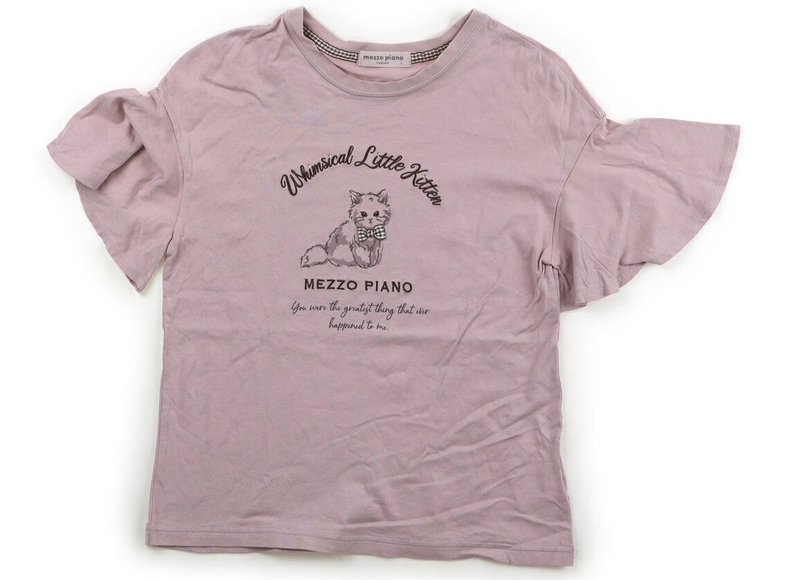 メゾピアノ mezzo piano Tシャツ・カットソー 160 女の子 薄ピンク 子供服 ベビー服 キッズ アウトレット ユーズド 【中古】キッズ・ベビー・マタニティ
