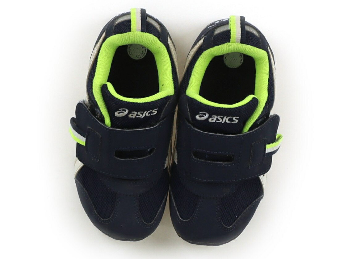 　ブランド 　Asics(アシックス) 　カテゴリー 　スニーカー 　サイズ 　靴17cm〜 　色 　紺、蛍光黄色 　状態 　★★★ 　記名 　なし 　ジャンル 　Girl 17.5cmです。品質タグにシールはがし跡あり。白いラインにはラメが入っています。全体的に茶色い汚れがあります。 ＊【状態】【サイズ】に関しての詳しい説明はこちら