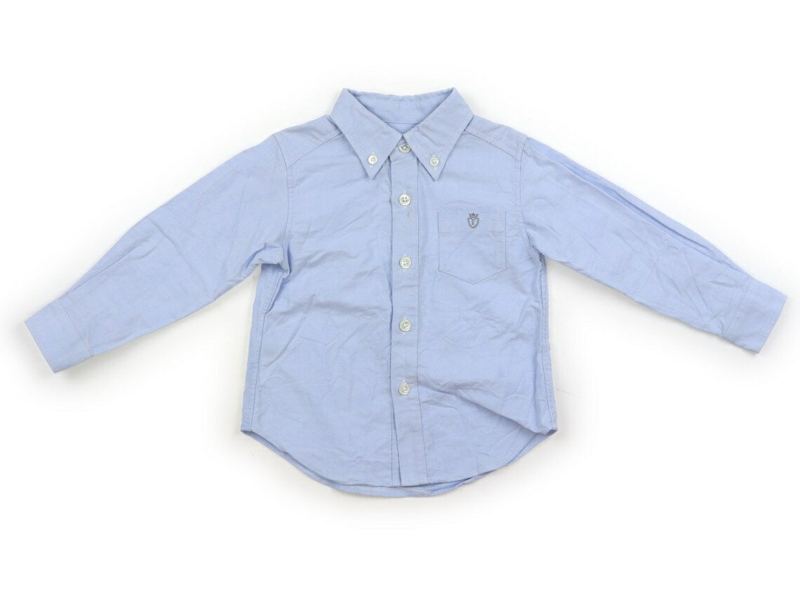 ファミリア familiar シャツ・ブラウス 90 男の子 ライトブルー 子供服 ベビー服 キッズ アウトレット ユーズド 【中古】キッズ・ベビー・マタニティ