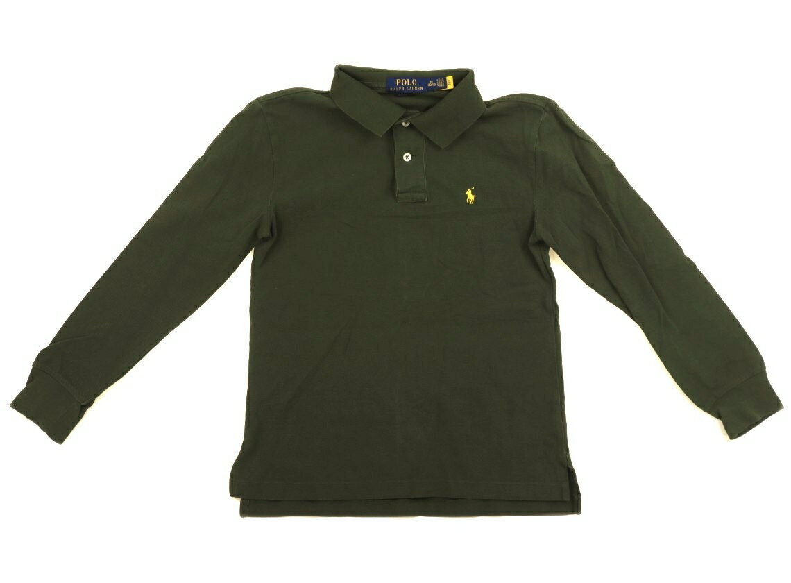 　ブランド 　POLO RALPH LAUREN(ポロラルフローレン) 　カテゴリー 　ポロシャツ 　サイズ 　150サイズ 　色 　カーキグリーン、黄 　状態 　★★★ 　記名 　なし 　ジャンル 　Boy 実際のサイズ表記はM(10-12)。全体にヨレ、色褪せと毛羽立ちに伴う白っぽさが見られます。まだお使いいただけそうです。 ＊【状態】【サイズ】に関しての詳しい説明はこちら