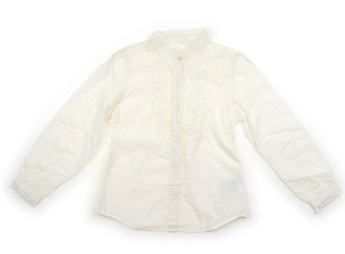 コムサフィユ COMME CA FILLE シャツ・ブラウス 120 女の子 ホワイト 子供服 ベビー服 キッズ アウトレット ユーズド 【中古】キッズ・ベビー・マタニティ