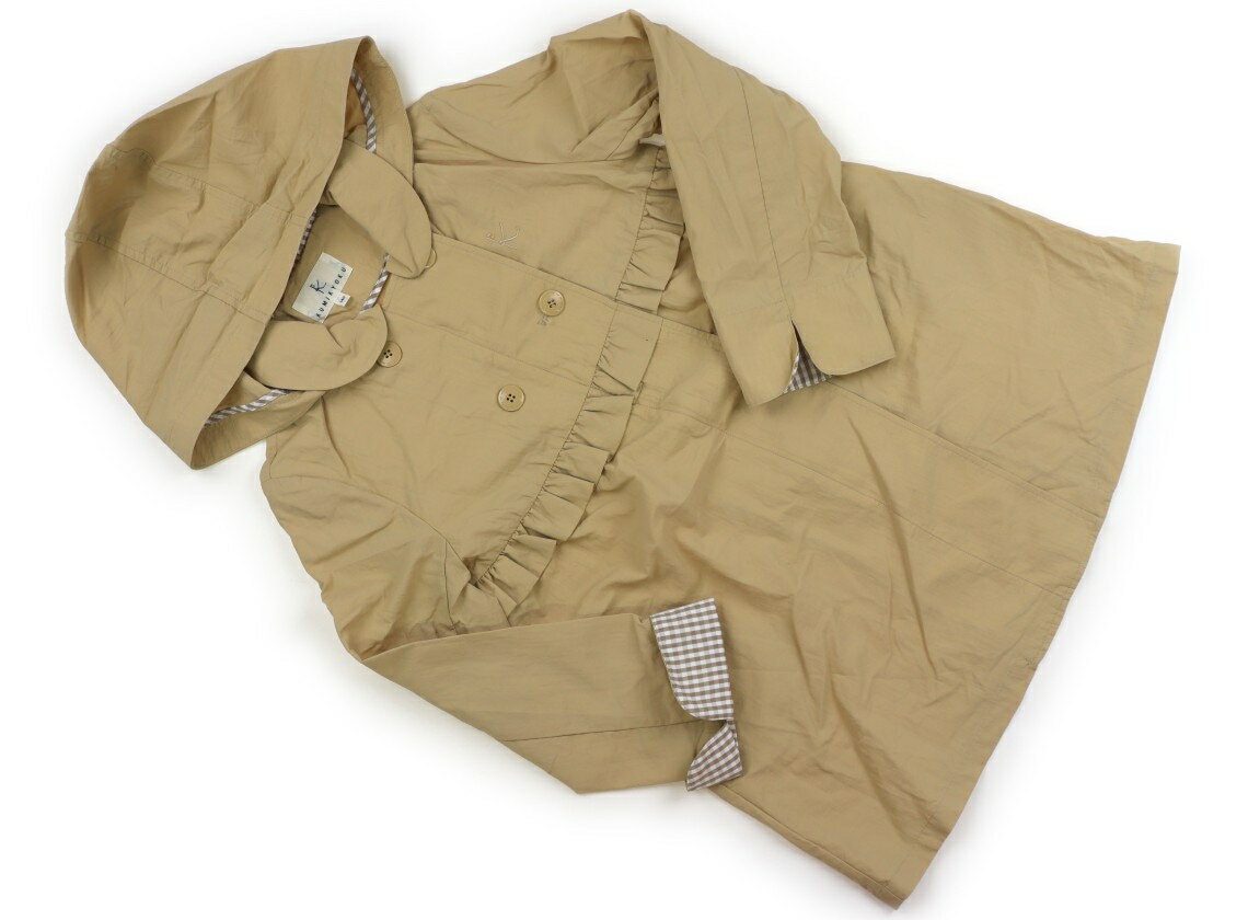 Coat - 組曲 Kumikyoku コート・ジャンパー 140 女の子 ベージュ 子供服 ベビー服 キッズ アウトレット ユーズド 【中古】キッズ・ベビー・マタニティ
