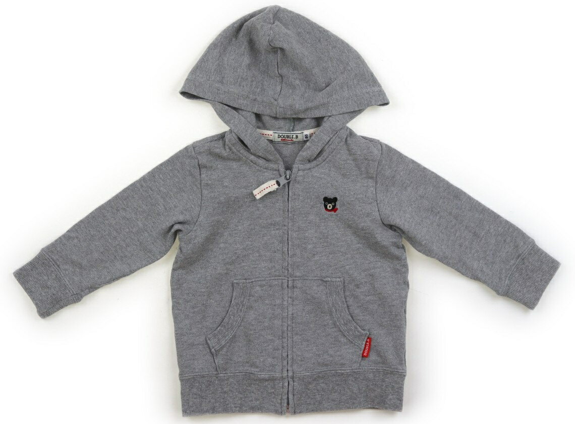 风衣 - ダブルB Double B パーカー 80 男の子 グレー 子供服 ベビー服 キッズ アウトレット ユーズド 【中古】キッズ・ベビー・マタニティ