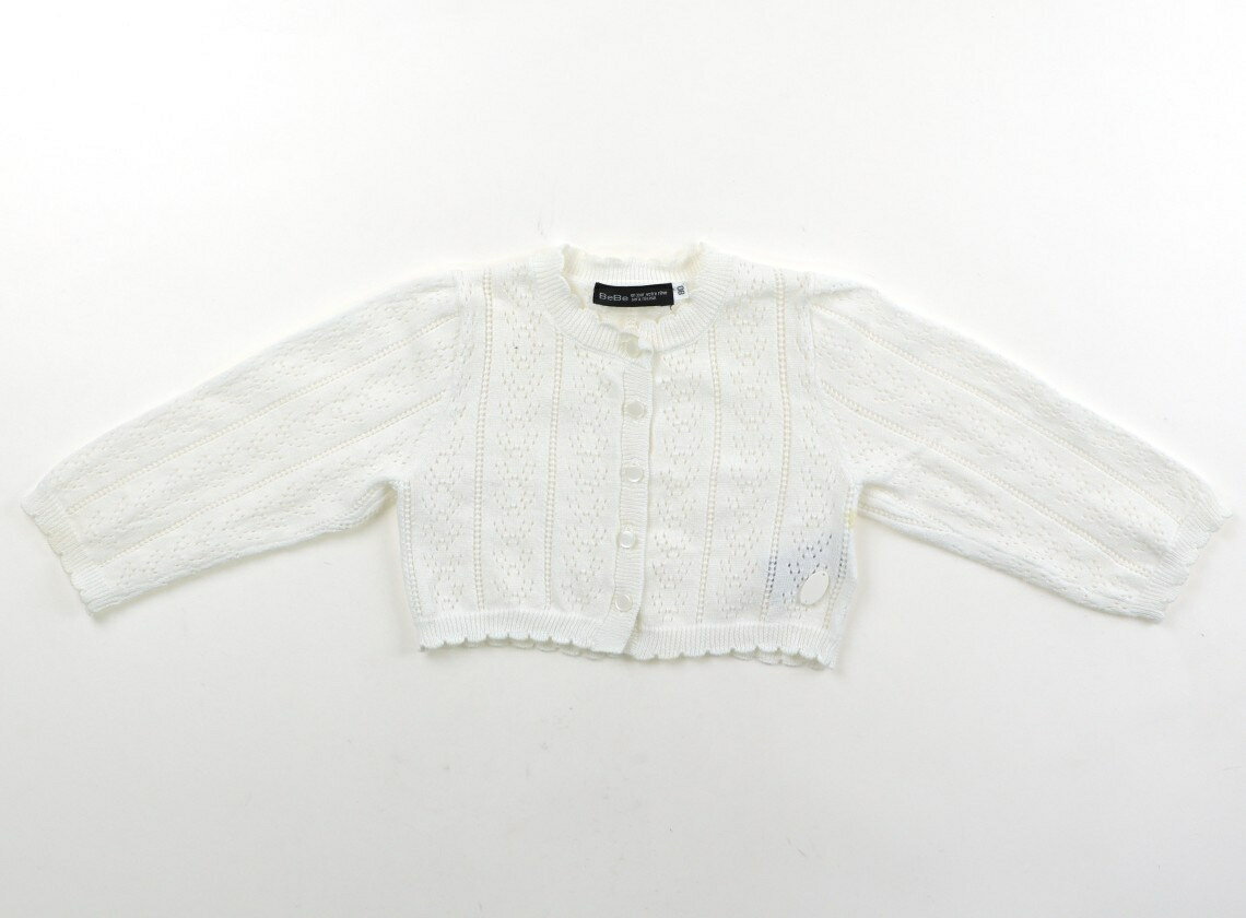 べべ BeBe カーディガン 80 女の子 ホワイト 子供服 ベビー服 キッズ アウトレット ユーズド 【中古】キッズ・ベビー・マタニティ