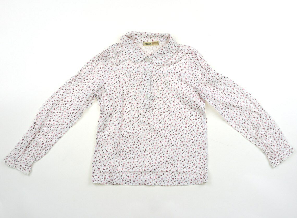 ファミリア familiar Tシャツ・カットソー 130 女の子 オフホワイト、花柄 子供服 ベビー服 キッズ アウトレット ユーズド 【中古】キッズ・ベビー・マタニティ