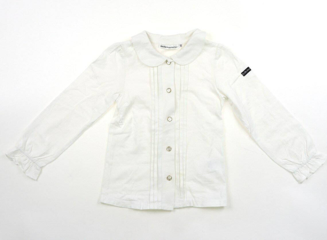 Rakuten - べべ BeBe シャツ・ブラウス 120 女の子 オフホワイト 子供服 ベビー服 キッズ アウトレット ユーズド 【中古】キッズ・ベビー・マタニティ