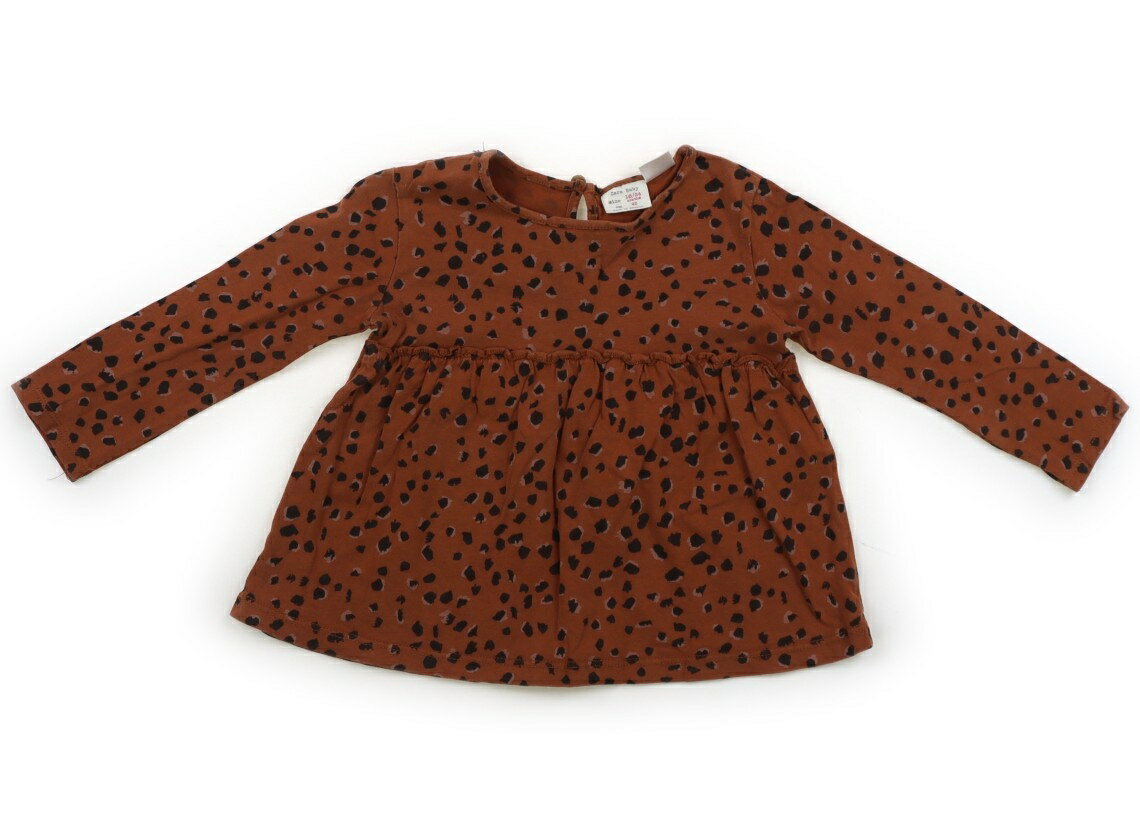 ザラ ZARA チュニック 90 女の子 ライトブラウン柄 子供服 ベビー服 キッズ アウトレット ユーズド 【中古】キッズ・ベビー・マタニティ