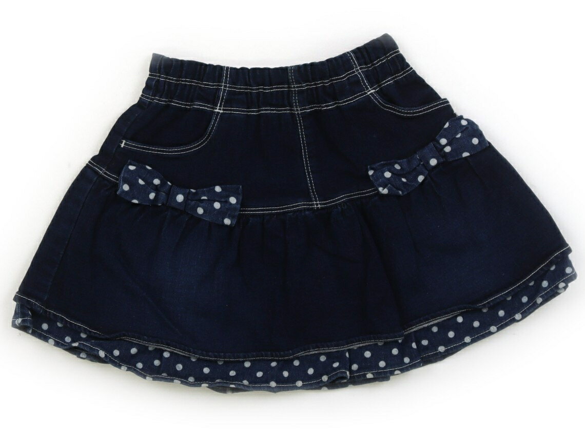 トロワラパン troislapins スカート 100 女の子 ネイビー 子供服 ベビー服 キッズ アウトレット ユーズド 【中古】キッズ・ベビー・マタニティ