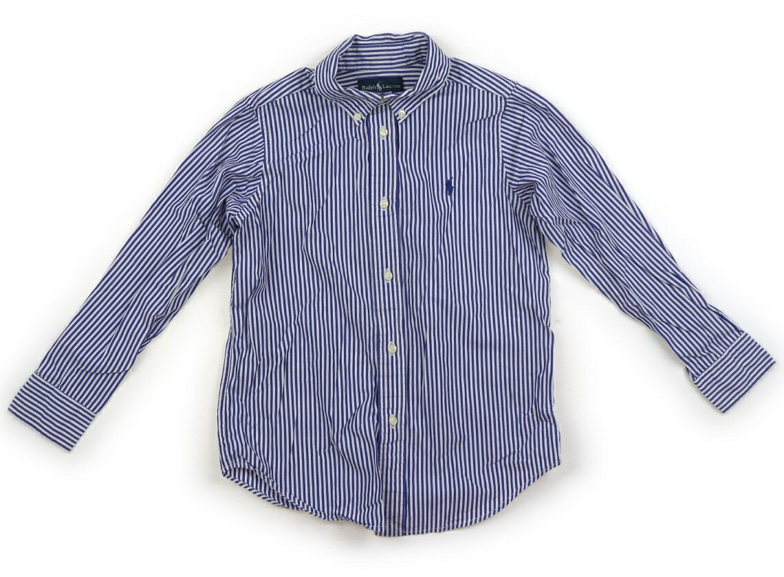 　ブランド 　Ralph Lauren(ラルフローレン) 　カテゴリー 　シャツ・ブラウス 　サイズ 　120サイズ 　色 　ブルー・ホワイト・ストライプ 　状態 　★★（返品不可） 　記名 　なし 　ジャンル 　Boy 実際のサイズ表記は6。袖口に薄茶色いシミあり。洗いざらし感がありますが、普段使いにいかがでしょうか。 ＊【状態】【サイズ】に関しての詳しい説明はこちら