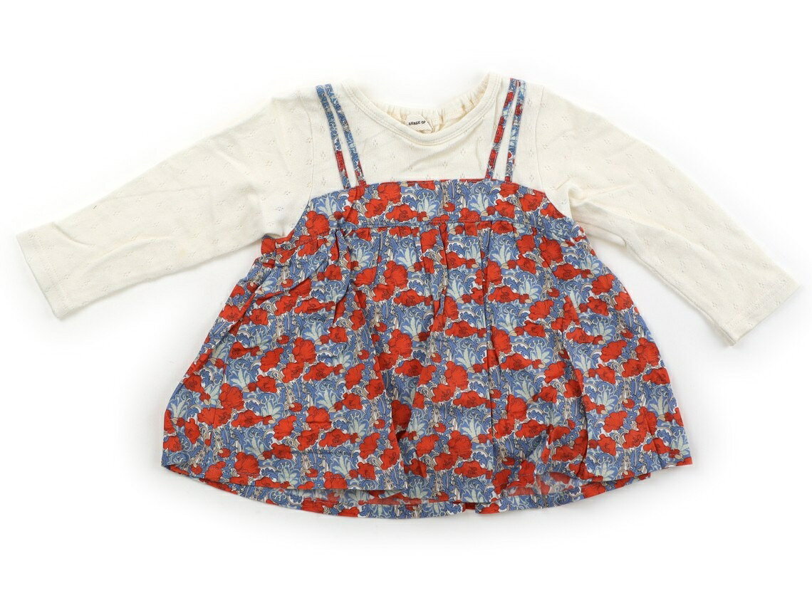 センスオブワンダー Sense of Wonder チュニック 80 女の子 アイボリー・花柄 子供服 ベビー服 キッズ アウトレット ユーズド キッズ・ベビー・マタニティ