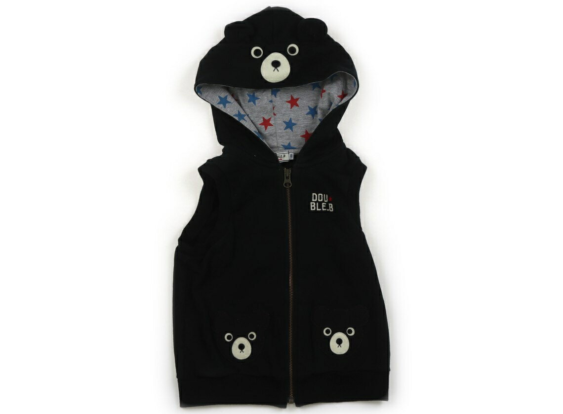 　ブランド 　Double B(ダブルB) 　カテゴリー 　ベスト 　サイズ 　110サイズ 　色 　黒・グレー・星柄 　状態 　★★（返品不可） 　記名 　なし 　ジャンル 　Boy フードは縫い付けです。全体に色あせ・毛羽立ちがあります。リブ部分ヨレ感あり。使用感はありますが、まだお使いいただけそうです。 ＊【状態】【サイズ】に関しての詳しい説明はこちら