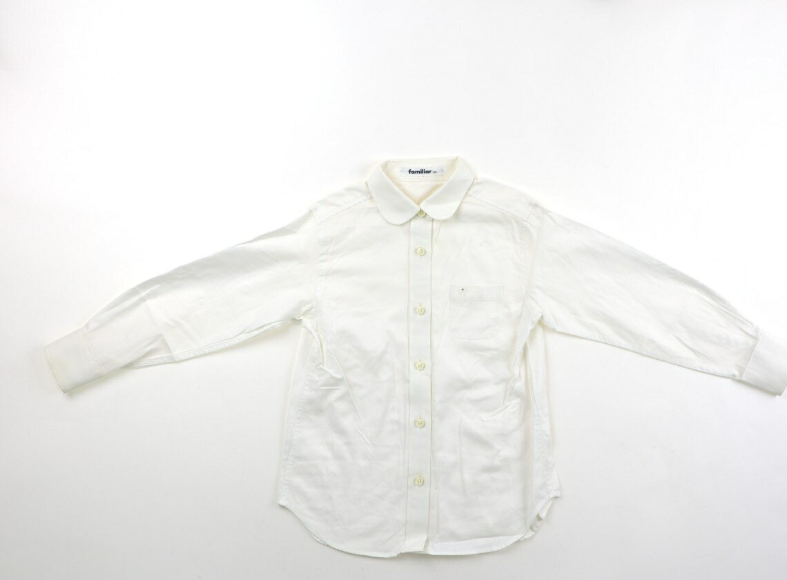 ファミリア familiar シャツ・ブラウス 120 女の子 クリーム色 子供服 ベビー服 キッズ アウトレット ユーズド 【中古】キッズ・ベビー・マタニティ