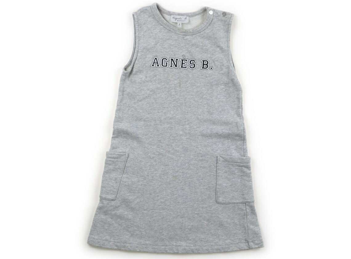 アニエスベー agnes.b ジャンパースカート 130 女の子 グレー 子供服 ベビー服 キッズ アウトレット ユーズド 【中古】キッズ・ベビー・マタニティ