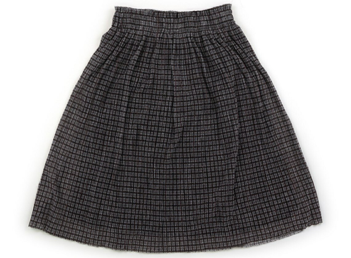 ザラ ZARA スカート 120 女の子 茶 　格子柄　ラメ 子供服 ベビー服 キッズ アウトレット ユーズド 【中古】キッズ・ベビー・マタニティ