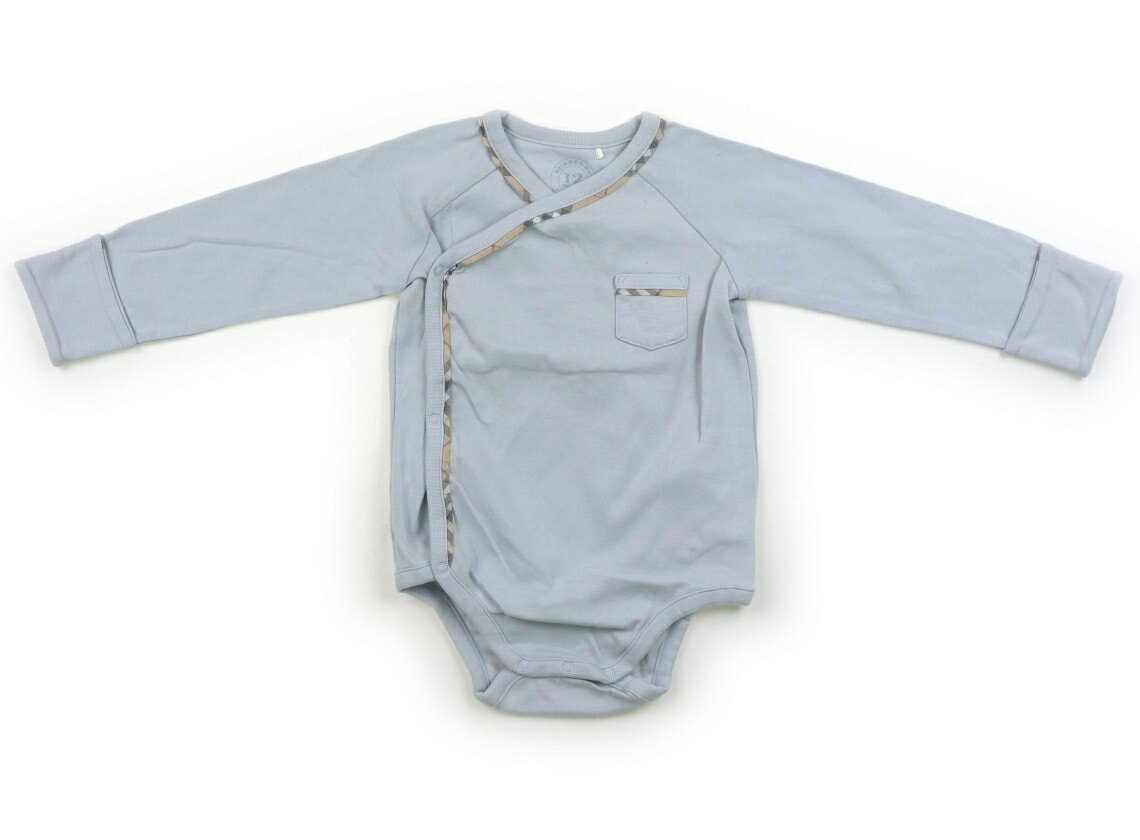 バーバリー BURBERRY ロンパース 70 男の子 ブルー　BURBERRYチェック 子供服 ベビー服 キッズ アウトレット ユーズド 【中古】キッズ・ベビー・マタニティ