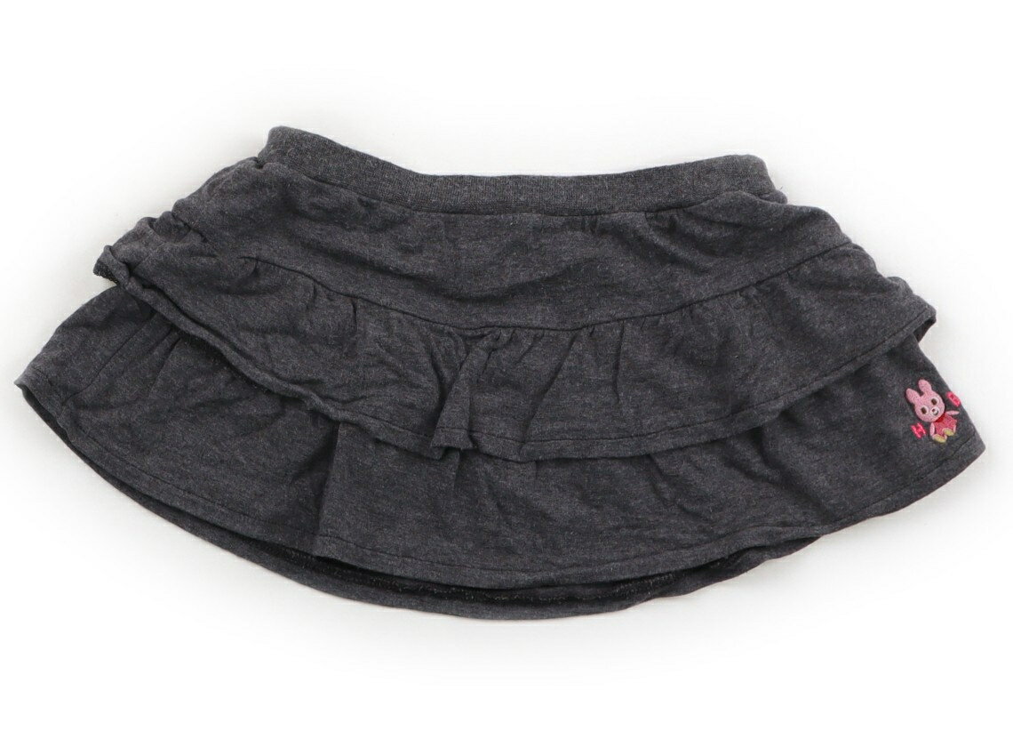 ホットビスケッツ Hot Biscuits スカート 90 女の子 グレー・うさぎ 子供服 ベビー服 キッズ アウトレット ユーズド 【中古】キッズ・ベビー・マタニティ