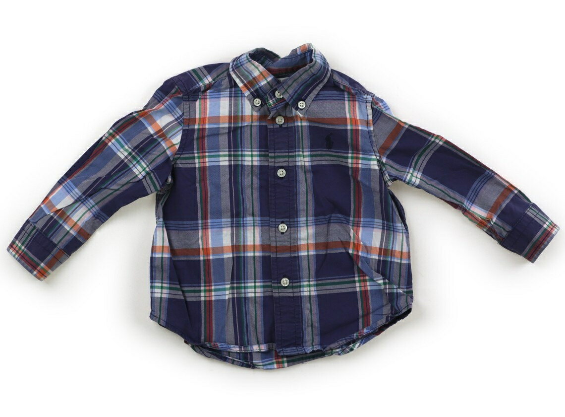 　ブランド 　Ralph Lauren(ラルフローレン) 　カテゴリー 　シャツ・ブラウス 　サイズ 　80サイズ 　色 　ブルー・オレンジ・グリーンチェック 　状態 　★★★ 　記名 　なし 　ジャンル 　Boy コットンシャツ地。シワがありますが、まだお使いいただけそうです。 ＊【状態】【サイズ】に関しての詳しい説明はこちら