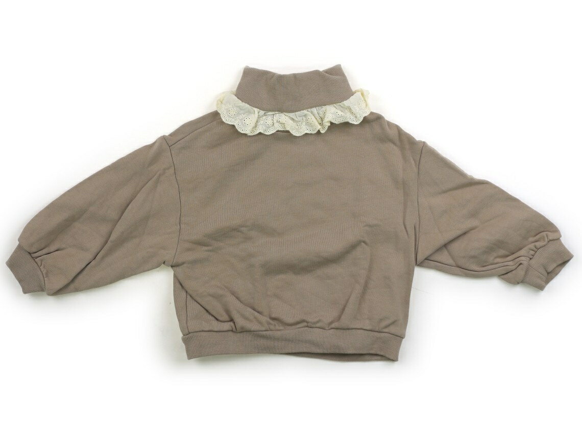 ビールーム b.ROOM トレーナー プルオーバー 100 女の子 グレージュ 子供服 ベビー服 キッズ アウトレット ユーズド 【中古】キッズ ベビー マタニティ