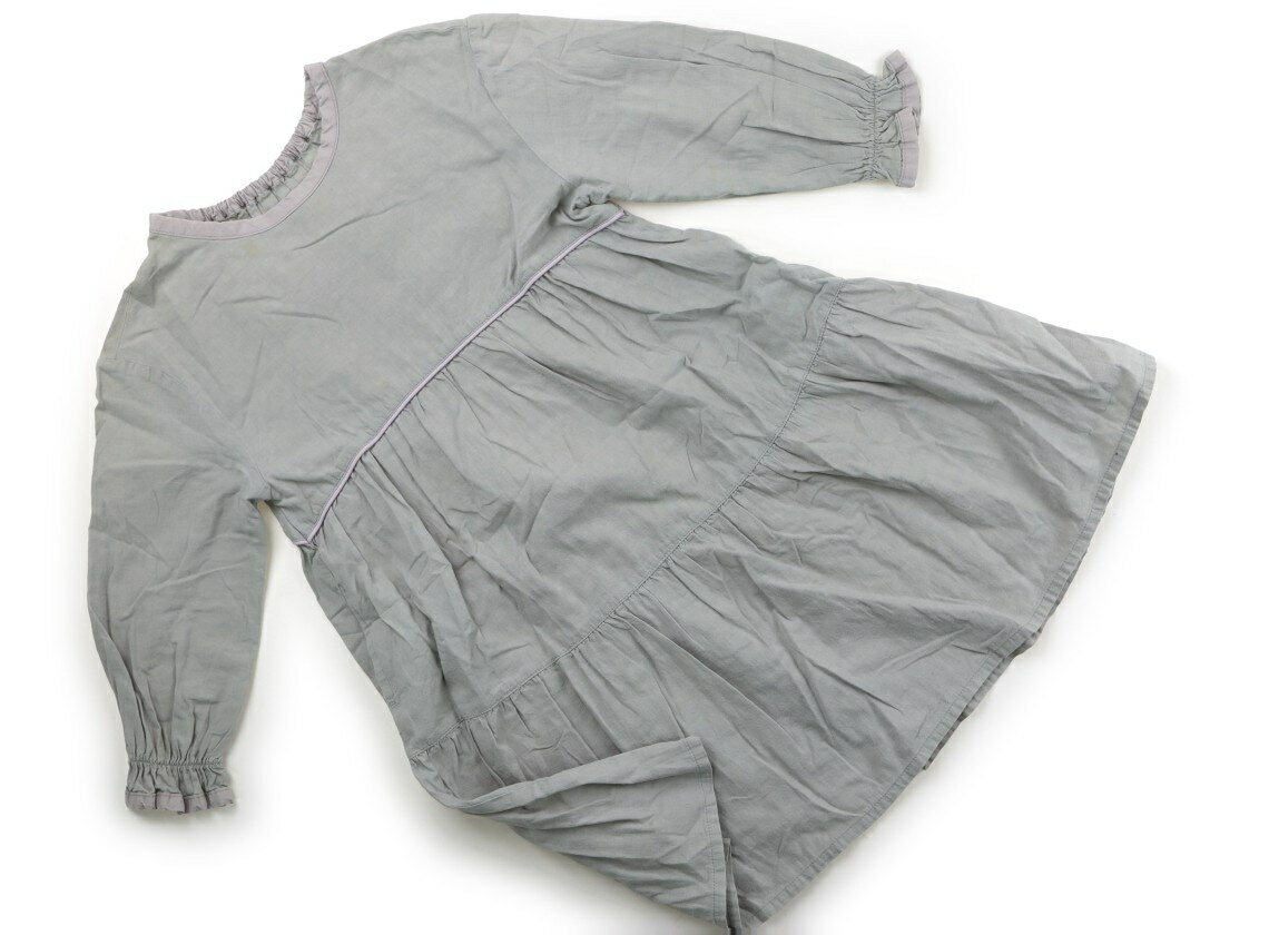 ビームス BEAMS ワンピース 130 女の子 くすみグリーン 子供服 ベビー服 キッズ アウトレット ユーズド 【中古】キッズ・ベビー・マタニティ