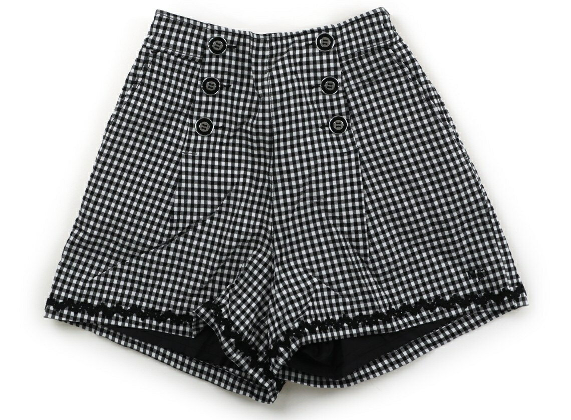 Culottes - メゾピアノ mezzo piano キュロット 160 女の子 白黒チェック柄 子供服 ベビー服 キッズ アウトレット ユーズド 【中古】キッズ・ベビー・マタニティ