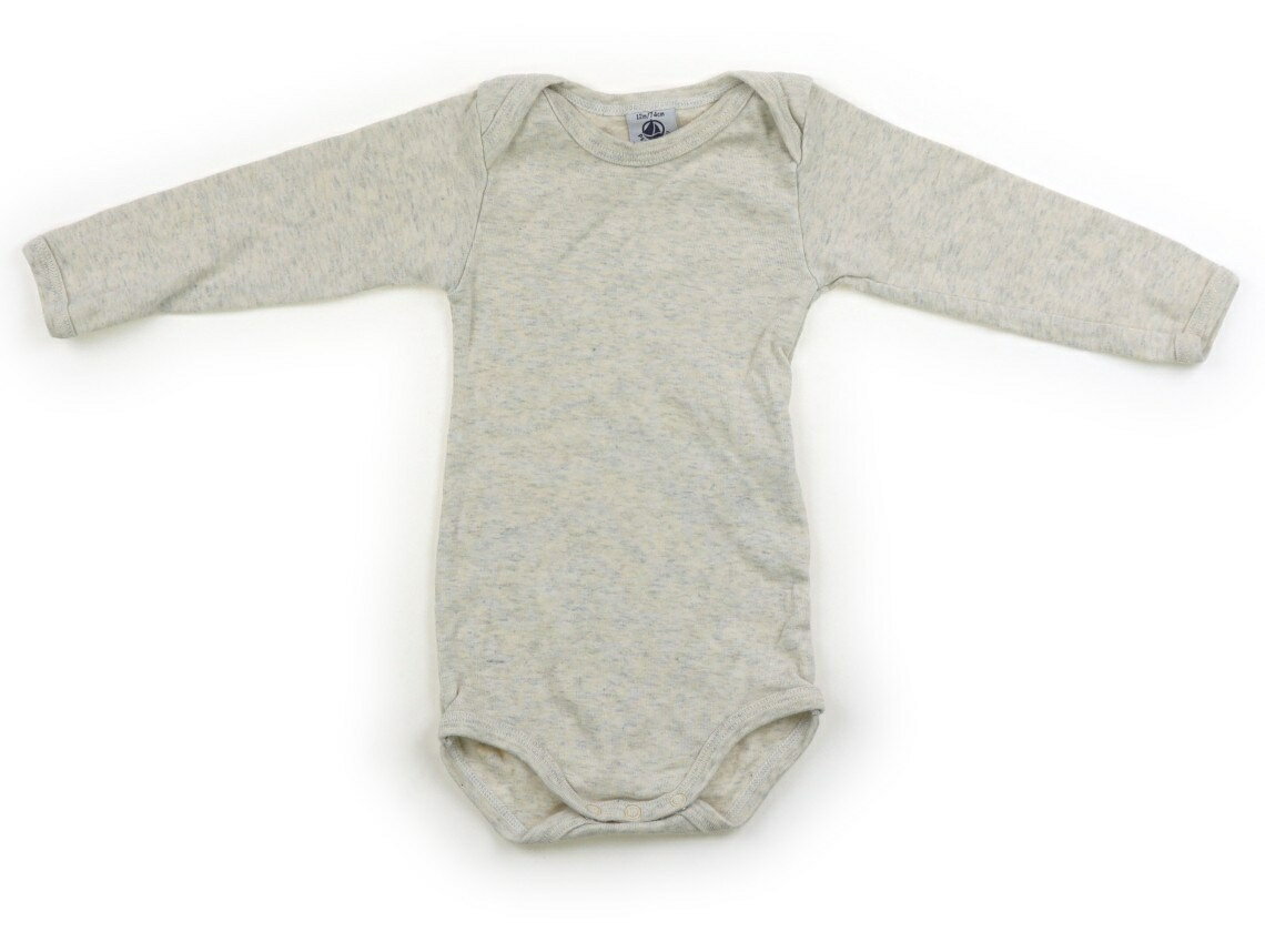 プチバトー PETIT BATEAU ロンパース 70 男の子 ベージュ 子供服 ベビー服 キッズ アウトレット ユーズド 【中古】キッズ・ベビー・マタニティ