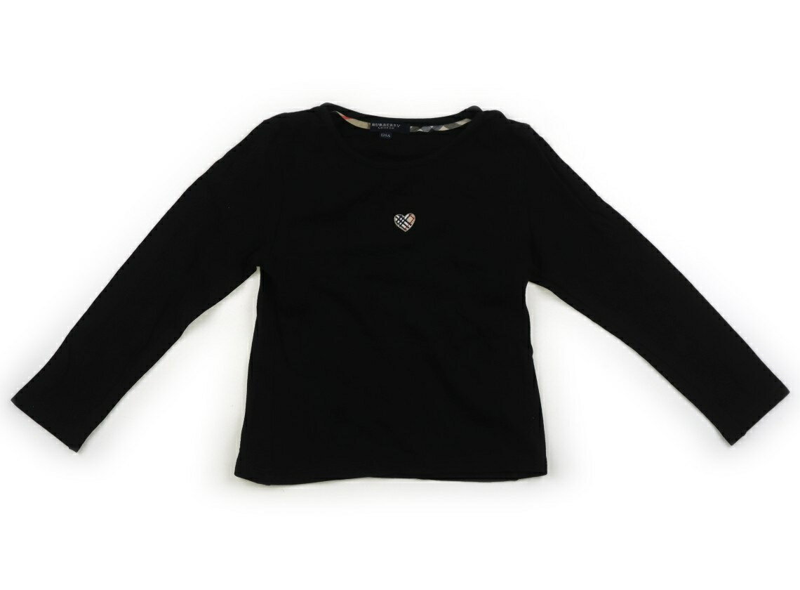 バーバリー BURBERRY Tシャツ・カットソー 120 女の子 ブラック・ハート 子供服 ベビー服 キッズ アウトレット ユーズド 【中古】キッズ・ベビー・マタニティ