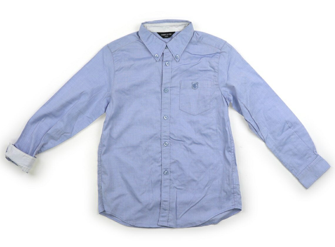 コムサイズム COMME CA ISM シャツ・ブラウス 130 男の子 ライトブルー 子供服 ベビー服 キッズ アウトレット ユーズド 【中古】キッズ・ベビー・マタニティ