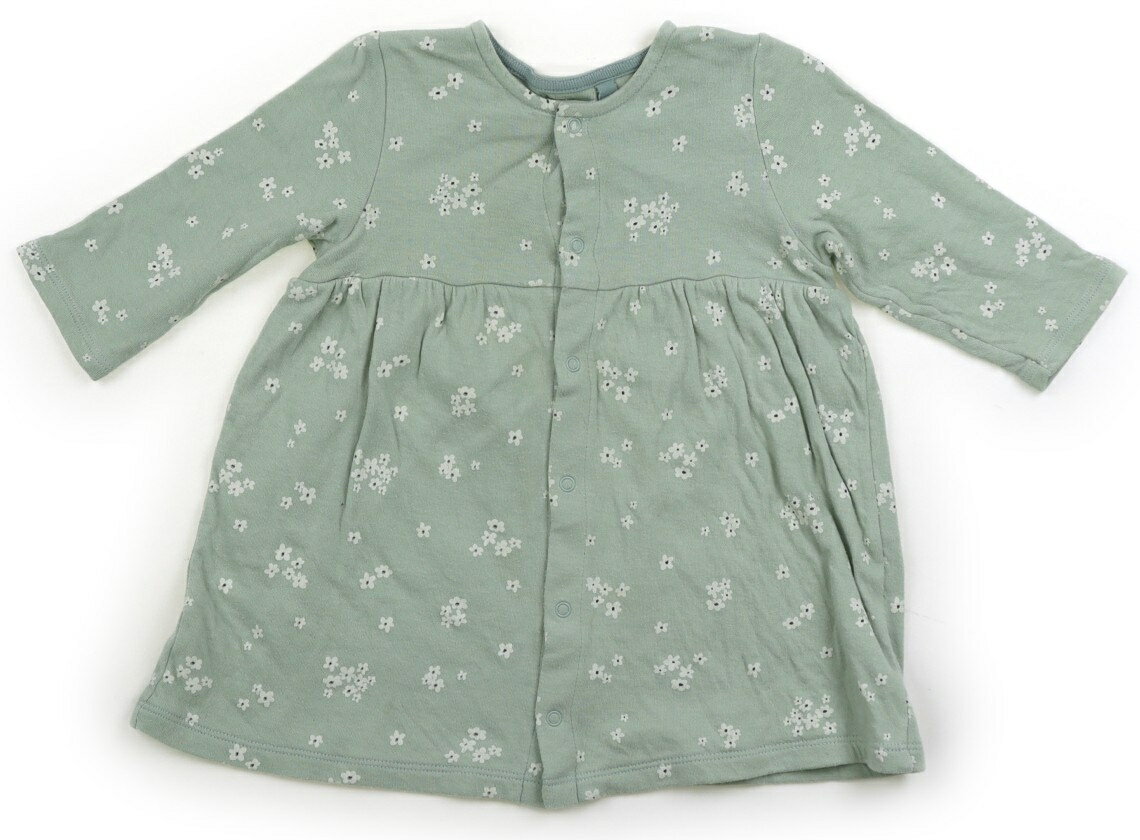Rakuten - プチバトー PETIT BATEAU ワンピース 80 女の子 薄い緑　花柄 子供服 ベビー服 キッズ アウトレット ユーズド 【中古】キッズ・ベビー・マタニティ