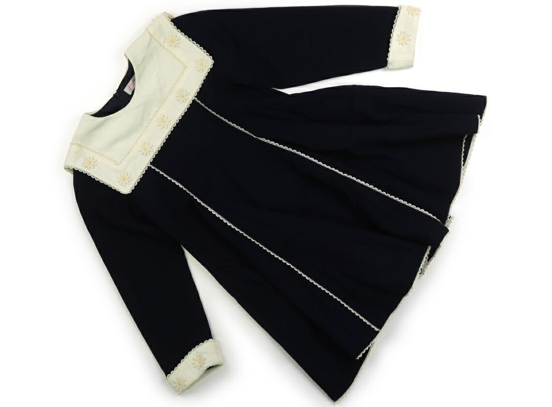 シャーリーテンプル Shirley Temple ワンピース 130 女の子 ネイビー 子供服 ベビー服 キッズ アウトレット ユーズド 【中古】キッズ・ベビー・マタニティ