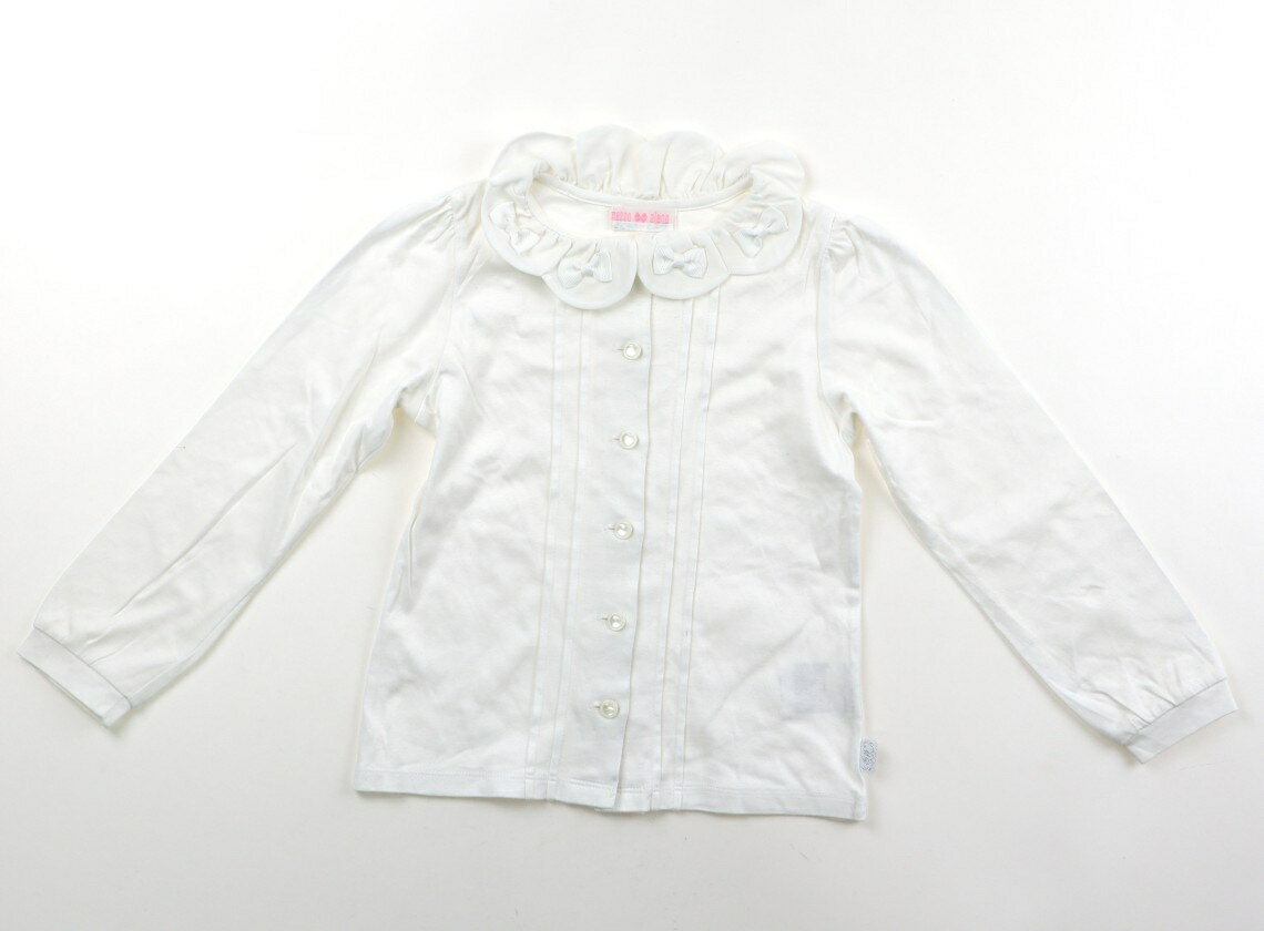 メゾピアノ mezzo piano シャツ・ブラウス 120 女の子 ホワイト 子供服 ベビー服 キッズ アウトレット ユーズド 【中古】キッズ・ベビー・マタニティ
