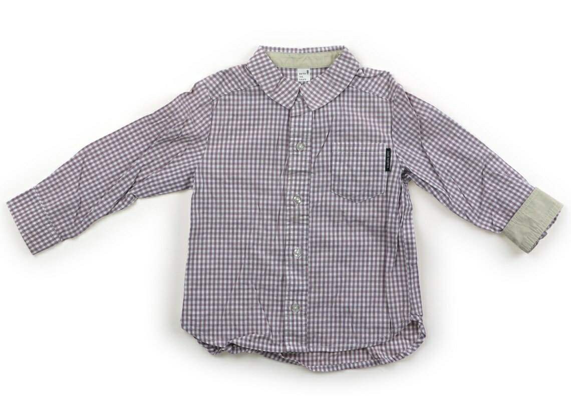アプレレクール apres les cours シャツ・ブラウス 100 男の子 パープル・ホワイト 子供服 ベビー服 キッズ アウトレット ユーズド 【中古】キッズ・ベビー・マタニティ