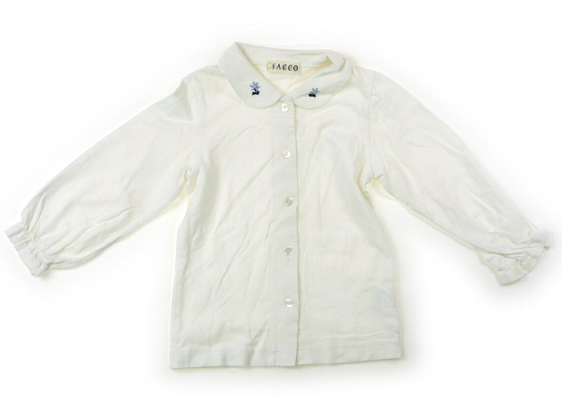 Rakuten - サッコ SACCO シャツ・ブラウス 100 女の子 オフホワイト・花 子供服 ベビー服 キッズ アウトレット ユーズド 【中古】キッズ・ベビー・マタニティ
